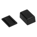 RS PRO Black Black Lid ABS General Purpose Enclosure IP54 14.6 mm x 26.5 mm x 17.3 mm IP54