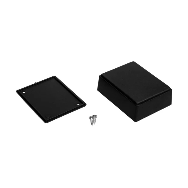 RS PRO Black ABS General Purpose Enclosure IP53, IK07, 75.8 x 58.9 x 27.9 mm 192-0789
