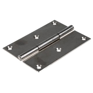 Pinet Stainless Steel Piano Hinge with Fixed Pin Screw Fixing 100 mm x 70 mm x 2 mm 726-4071