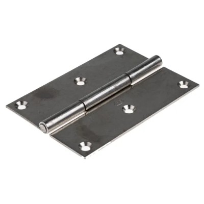 Pinet Stainless Steel Piano Hinge with Fixed Pin Screw Fixing 100 mm x 70 mm x 2 mm 726-4071