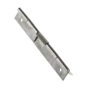 RS PRO Stainless Steel Piano Hinge 75 mm x 20 mm x 0.7 mm Spring Loaded Pin 726-4093