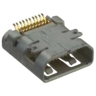 Molex Type D 19 Way Right Angle Female HDMI Connector 30V 46765-0001