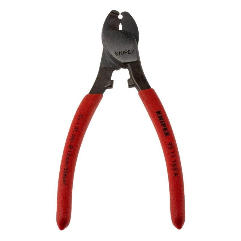 Knipex Flush Cable Cutter 165mm 15mm Cutting Capacity Steel Jaw Plastic Handle 95 11 165