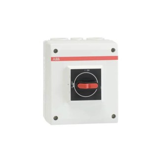 ABB 4-Pole DIN Rail Isolator Switch, IP65, 32A Current, 1.6W Switching Power, OTP Series 