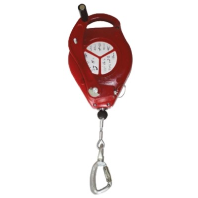 Certex Bridon Lifting Systems Arrest Block with Stainless Steel Lifeline, Integral Winch, 15m Cable, Max Load 136kg 09A0116