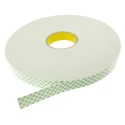 3M White Double Sided Polyurethane Foam Tape 25mm x 66m Length x 0.8mm Thickness 3M 4032 25mm x 66m