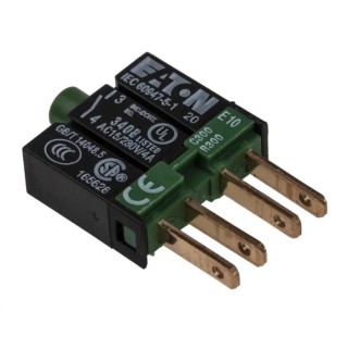 Eaton Push Button Contact Block for RMQ 16 Series, 1 NO, Screw Terminal, Rated 4A, Model 090351 E10