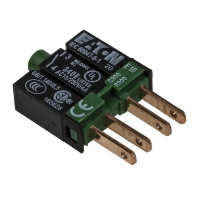 Eaton Push Button Contact Block for RMQ 16 Series, 1 NO, Screw Terminal, Rated 4A, Model 090351 E10