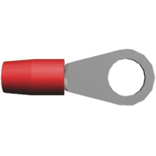 TE Connectivity TERMINYL Insulated Ring Terminal M10 Stud Size 8 AWG Wire Size Red 324045