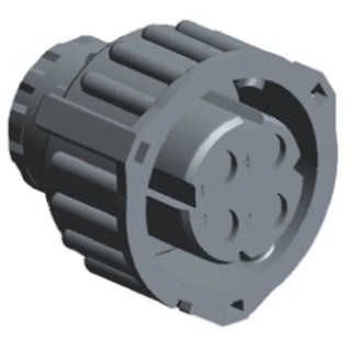 TE Connectivity Automotive Connector Male Grey Cable 4 Way Crimp Termination 2-967325-1