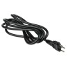 RS PRO Plug to Unterminated Power Cord 2 m Black PVC, 10 A, 250 V 731-6210