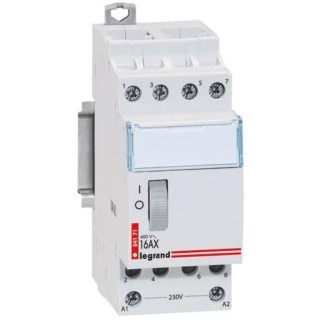 Legrand CX3 Contactor 230V AC Coil, 4-Pole 16A, 0.8W 24V Control, NO Contact, 400V 4 124 16