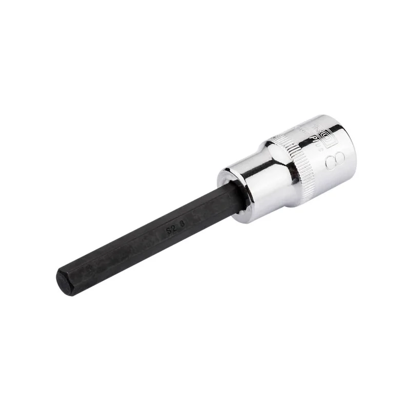RS PRO 1/2 in Drive Bit Square Socket Chrome Vanadium Steel, 60.5mm Overall Length 192-3788