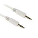 RS PRO Male 3.5 mm Stereo Jack to Male 3.5 mm Stereo Jack Auxiliary Cable, White, 1 m 192-4405