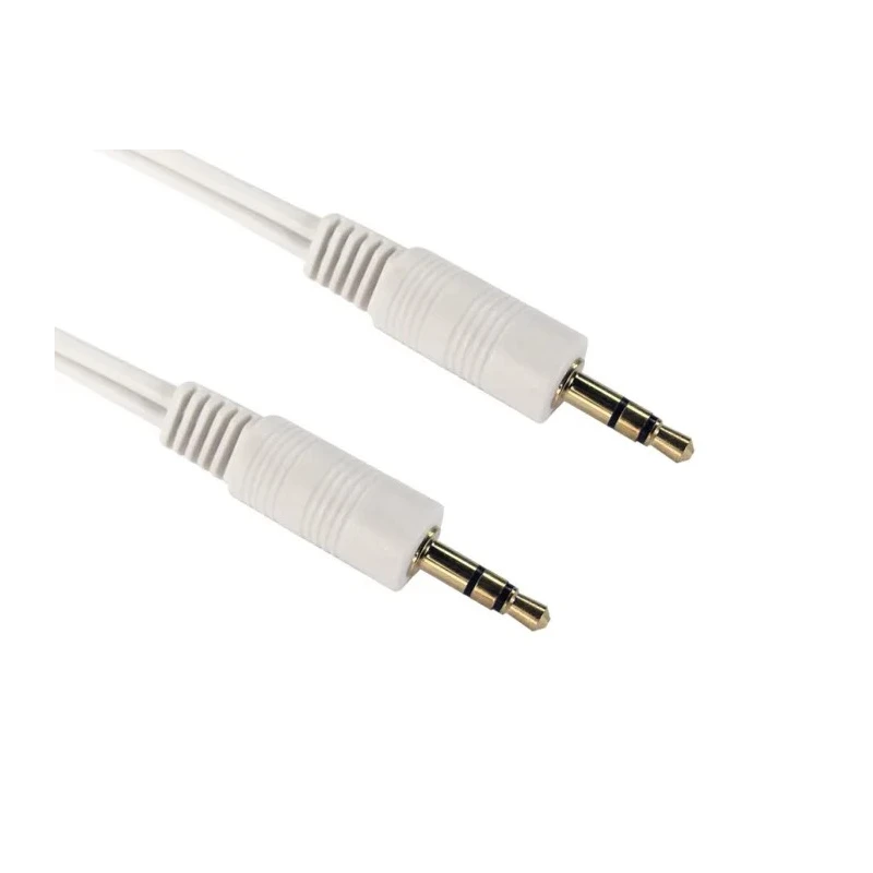 RS PRO Male 3.5 mm Stereo Jack to Male 3.5 mm Stereo Jack Auxiliary Cable, White, 1 m 192-4405