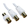 RS PRO TV Aerial Connector Series 500 mm RF Coaxial Cable 75 Ω Black Terminated 192-4481