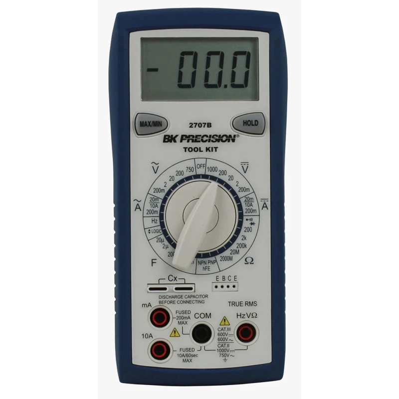 BK Precision Handheld True RMS Digital Multimeter 1000V CAT II, CAT III BK2707B