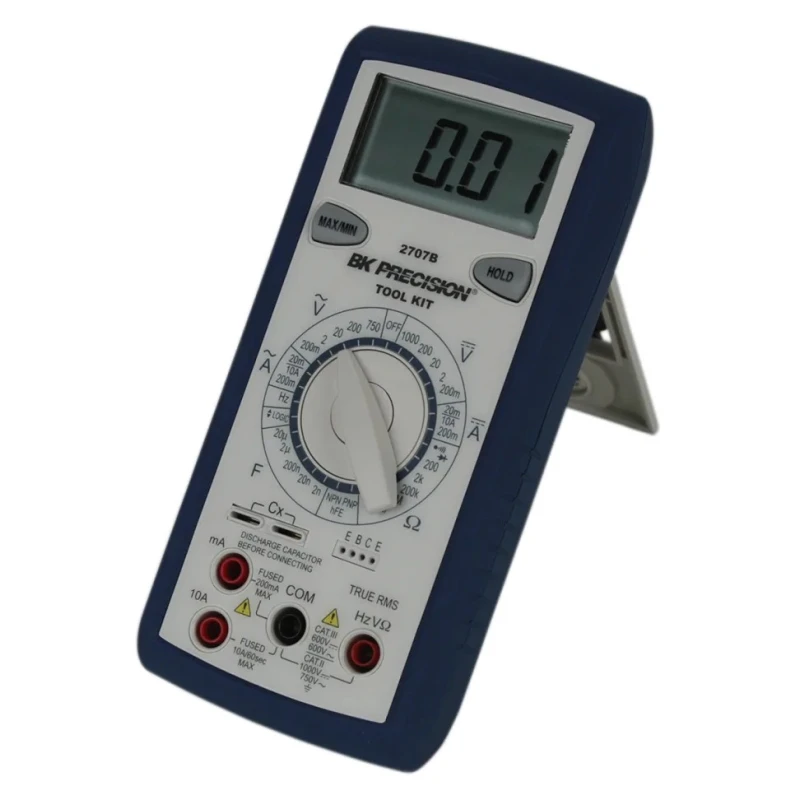 BK Precision Handheld True RMS Digital Multimeter 1000V CAT II, CAT III BK2707B