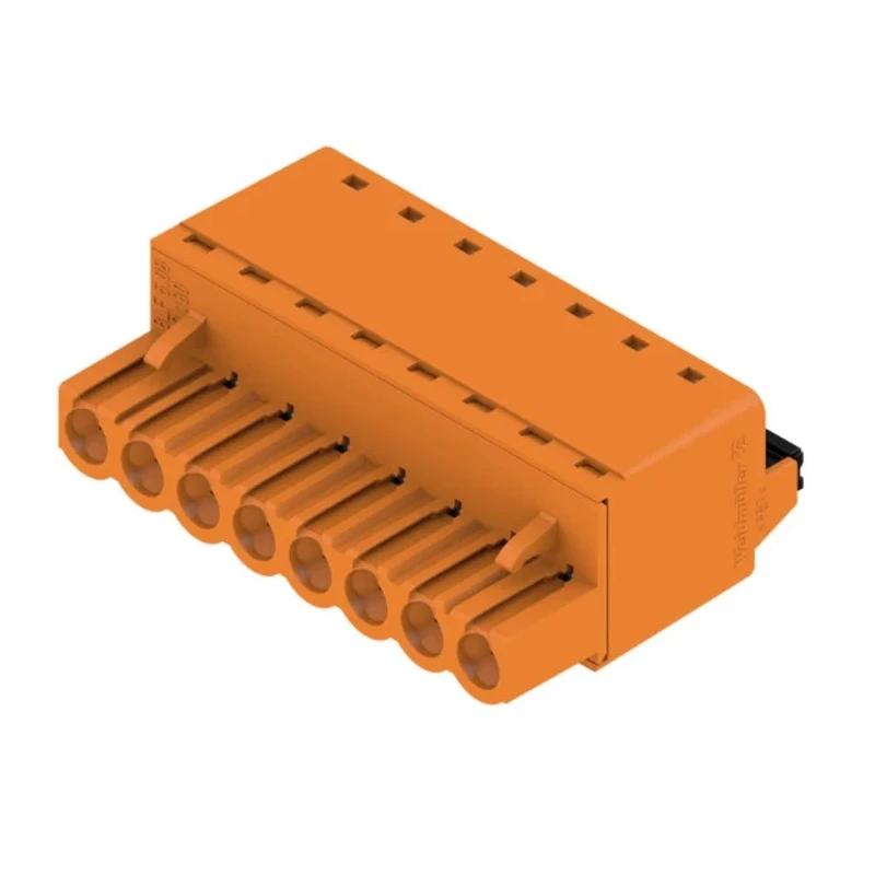 Weidmüller BL 5.08 Series Pluggable Terminal Block 8-Contact 5.08 mm Pitch 1 Row 300V 10A 1013750000