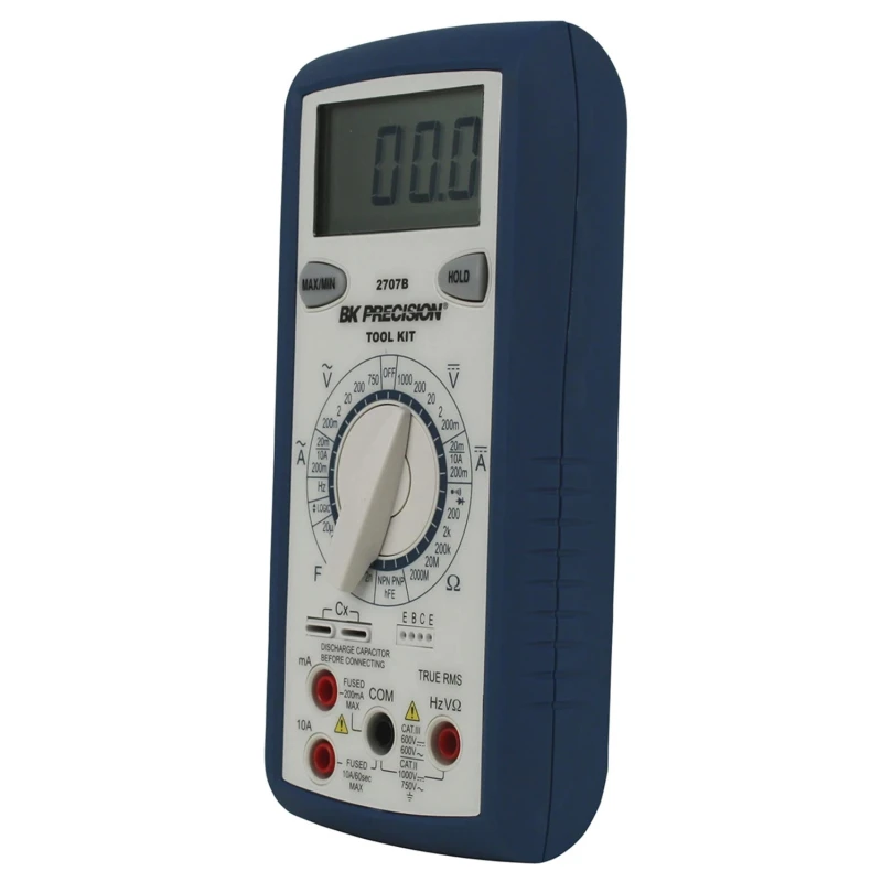 BK Precision Handheld True RMS Digital Multimeter 1000V CAT II, CAT III BK2707B