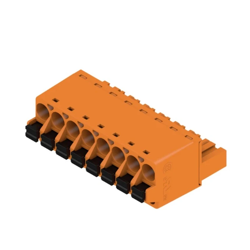 Weidmüller BL 5.08 Series Pluggable Terminal Block 8-Contact 5.08 mm Pitch 1 Row 300V 10A 1013750000