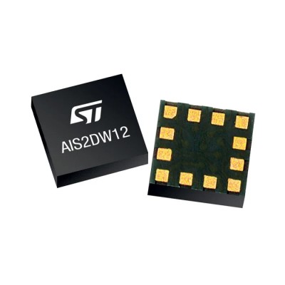 STMicroelectronics 3-Axis Surface Mount Digital Accelerometer 1.62 V to 3.6 V, I2C/SPI Interface, LGA 12-Pin AIS2DW12TR