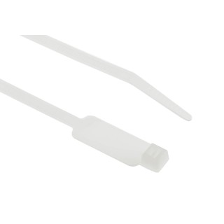 HellermannTyton Cable Tie Non-Releasable Natural Polyamide 66 203 mm Length x 4.6 mm Width 225N 111-85019 IT50R-PA66-NA