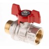 RS PRO Brass Threaded 2-Way Ball Valve 3/4 in Male/Female, Full Port, 32 bar Pressure, PVC Coated Steel Handle 733-5227