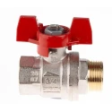 RS PRO Brass Threaded 2-Way Ball Valve 3/4 in Male/Female, Full Port, 32 bar Pressure, PVC Coated Steel Handle 733-5227