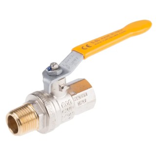 RS PRO Brass Full Port Ball Valve 1/4 to 4 in Inlet Port Size Polyvinyl Chloride Coated Steel Handle 170°C Max 733-5261