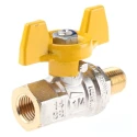 RS PRO Brass High-Pressure 2-Way Ball Valve, G Threaded, 40 bar, Steel Handle 733-5296
