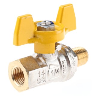 RS PRO Brass High-Pressure 2-Way Ball Valve, G Threaded, 40 bar, Steel Handle 733-5296