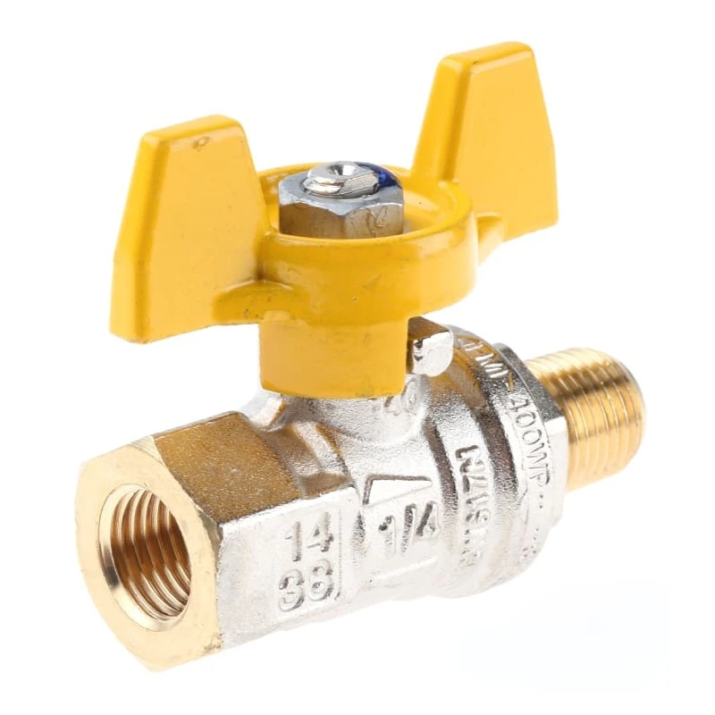 RS PRO Brass High-Pressure 2-Way Ball Valve, G Threaded, 40 bar, Steel Handle 733-5296