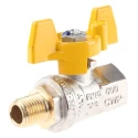 RS PRO Brass High-Pressure 2-Way Ball Valve, G Threaded, 40 bar, Steel Handle 733-5296