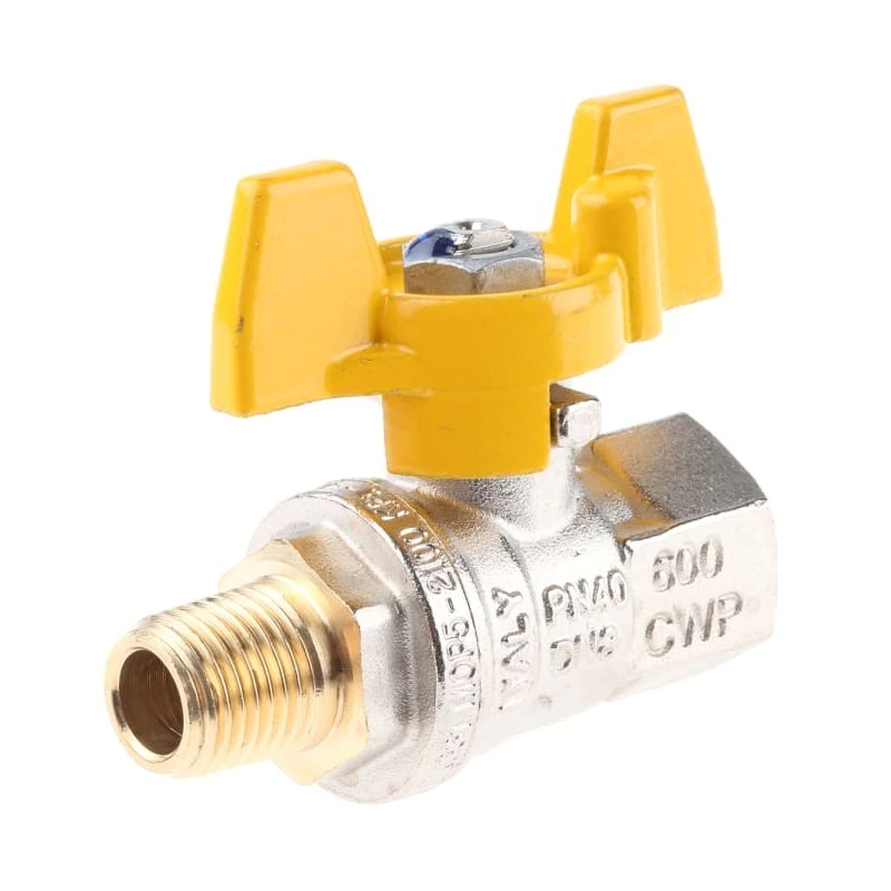 RS PRO Brass High-Pressure 2-Way Ball Valve, G Threaded, 40 bar, Steel Handle 733-5296