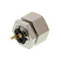 binder Circular Connector 2 Contacts Panel Mount M9 Socket Female IP40 Metal 125V 4A 711 Series 09-0074-00-02