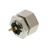 binder Circular Connector 2 Contacts Panel Mount M9 Socket Female IP40 Metal 125V 4A 711 Series 09-0074-00-02