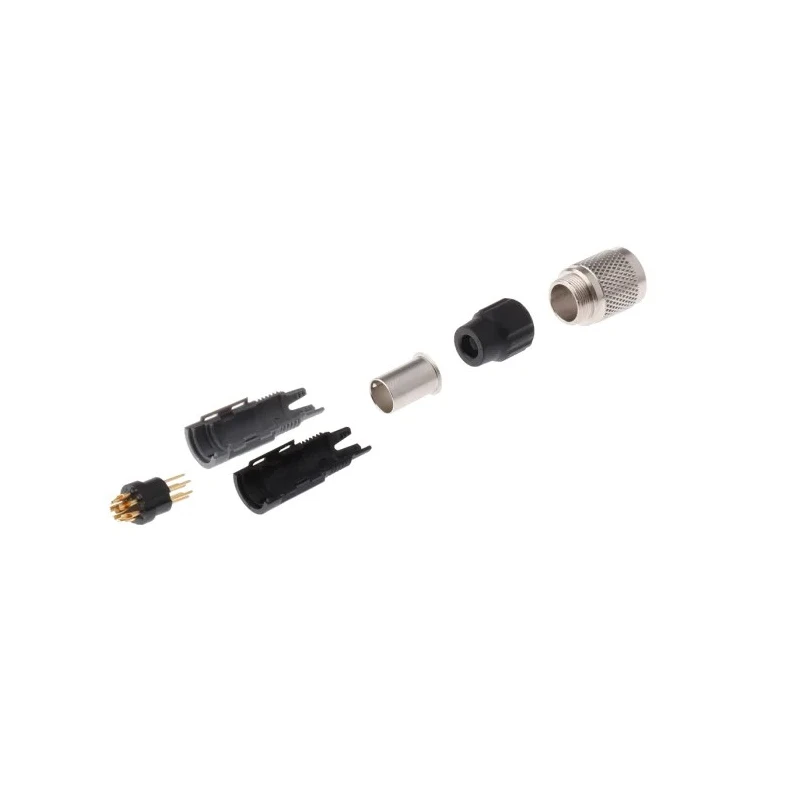 binder Circular Connector, 8 Contacts, Cable Mount, M9 Size, Plug Male, IP40 Ingress Protection, Metal 99-0479-100-08