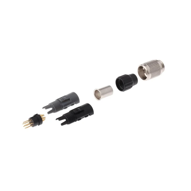 binder Circular Connector, 8 Contacts, Cable Mount, M9 Size, Plug Male, IP40 Ingress Protection, Metal 99-0479-100-08