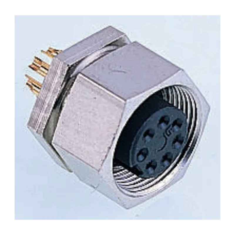binder Circular Connector 8 Contacts Panel Mount M9 Socket Female IP40 711 Series 09-0482-00-08