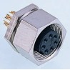 binder Circular Connector 8 Contacts Panel Mount M9 Socket Female IP40 711 Series 09-0482-00-08
