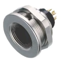 binder Industrial Circular Connector, 8 Contacts, Panel Mount, M9 Socket Female, IP67, Metal Housing, 125V 09-0428-00-08