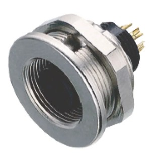binder Industrial Circular Connector, 8 Contacts, Panel Mount, M9 Socket Female, IP67, Metal Housing, 125V 09-0428-00-08