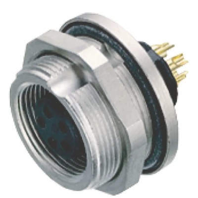 binder Circular Connector, 8 Contacts, Panel Mount, M9 Connector, Socket, Female, IP67, 1A, 125V, 712 Series 09-0428-80-08