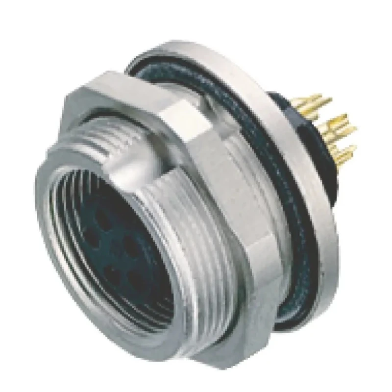 binder Circular Connector, 8 Contacts, Panel Mount, M9 Connector, Socket, Female, IP67, 1A, 125V, 712 Series 09-0428-80-08