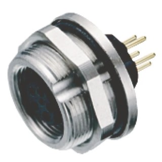 binder Circular Connector, 4 Contacts, Panel Mount, M9 Connector, Socket, Female, IP67, 712 Series 09-0412-90-04