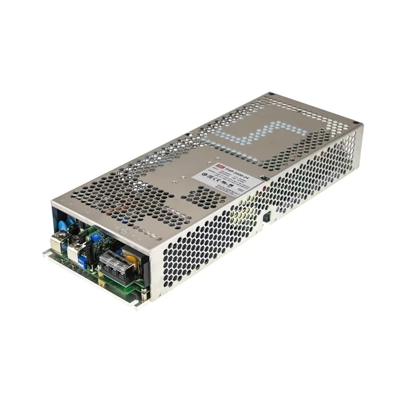 MEAN WELL Switching Power Supply 24V DC, 3.48kW, 145A Output, Chassis Mount, 90-370V AC/DC, Fanless Water-Cooling PHP-3500-24