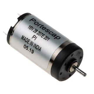 Portescap Low Inertia Type Servo Motor DC Motor 12V dc 2.3W 10800rpm 2.4mNm Torque 1.5mm Shaft Diameter 16N28-207E.201