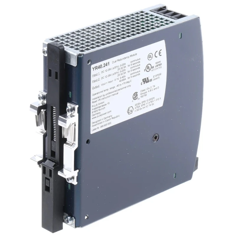 PULS Redundancy Module for use with 20 A Power Supply, YR Series YR40.241