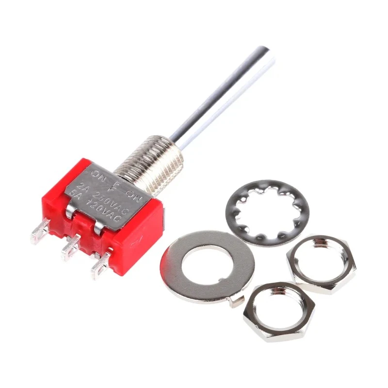 RS PRO Panel Mount Toggle Switch On-Off-On SPDT 28 V DC 112 V AC Model 7347135P